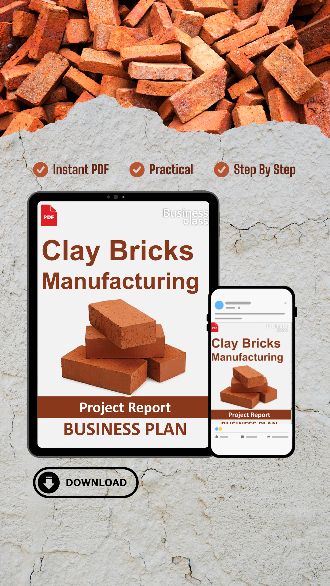 Clay Bricks Manufacturing Project Report and Business Guides Bundle