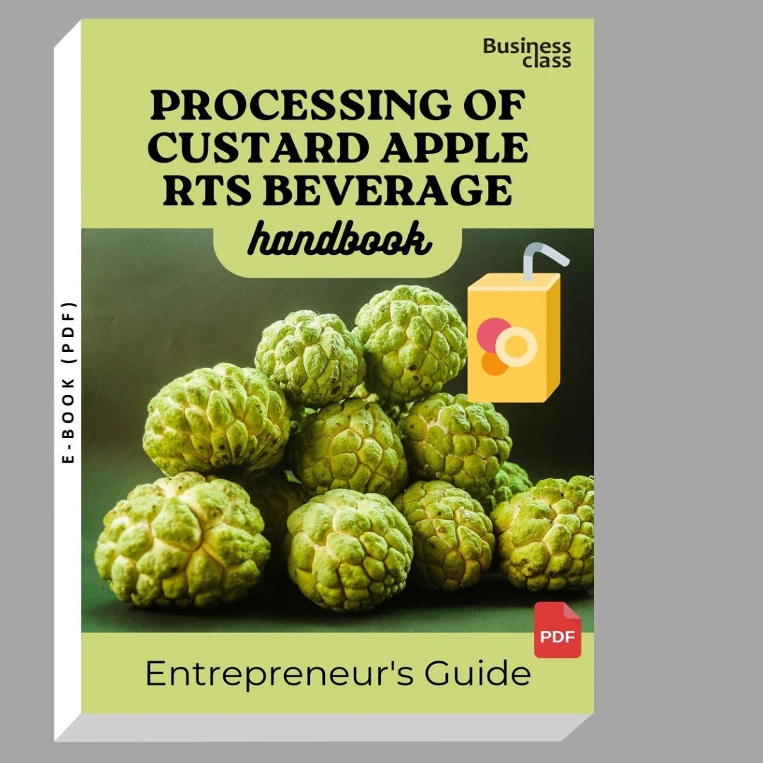 Processing Of Custard Apple RTS Beverage Handbook Entrepreneurs Guide and Business Training Bundle