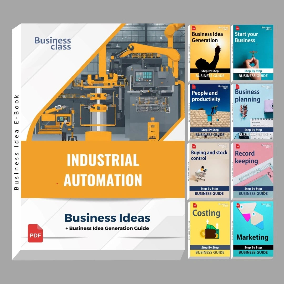 Industrial automation industry business ideas book with business training guide bundle