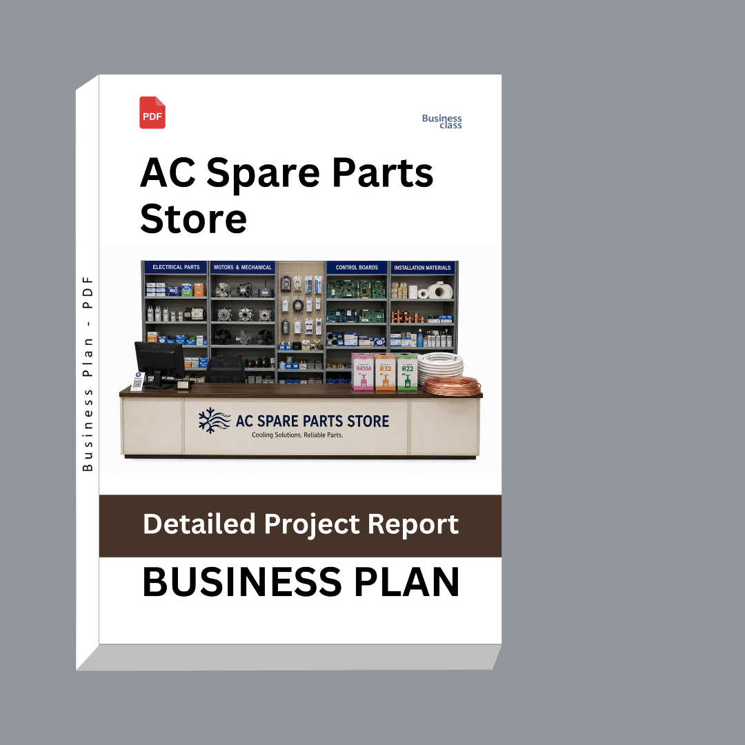 AC Spare Parts Store Detailed Project Report – DPR & Business Plan
