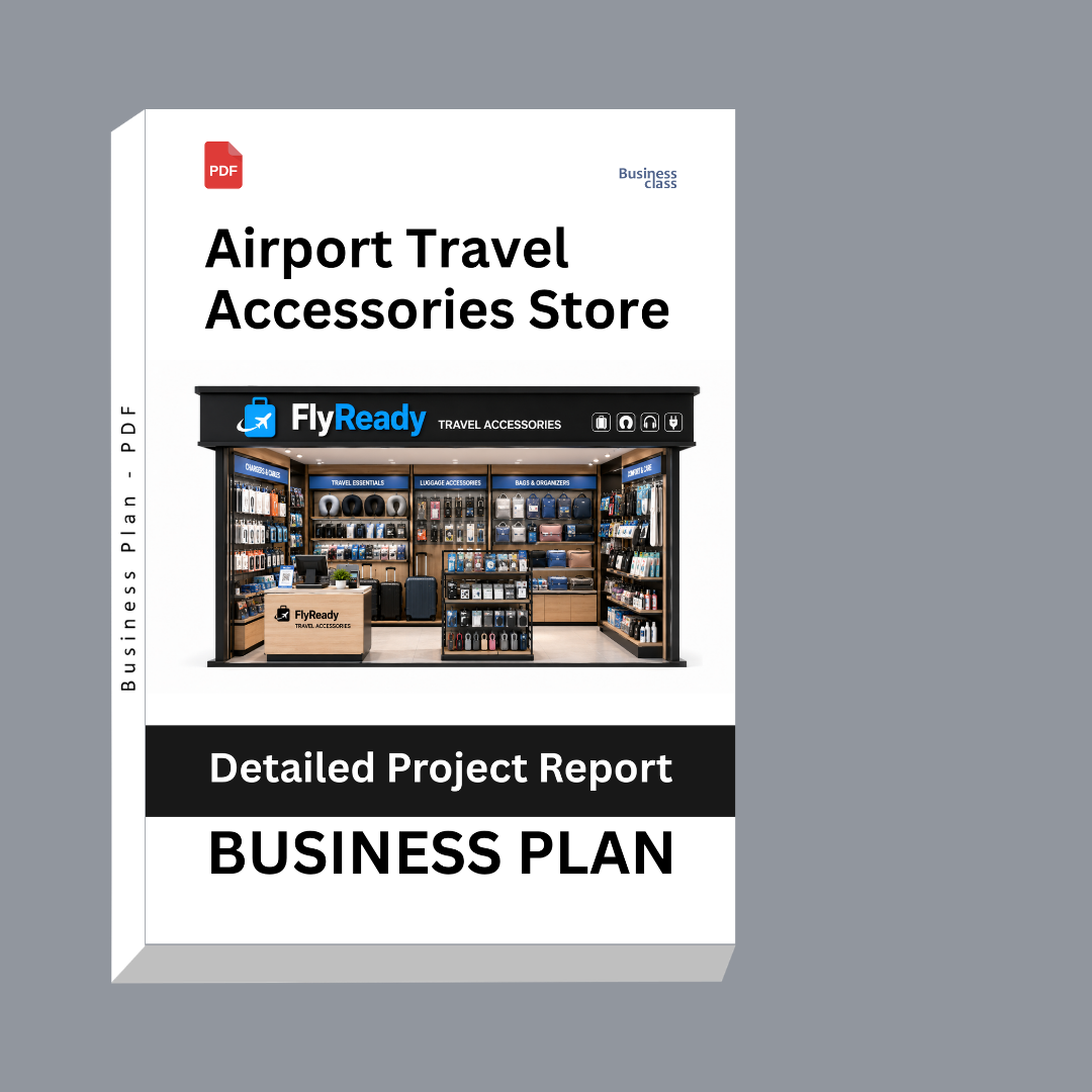 Airport Travel Accessories Store Detailed Project Report – DPR & Business Plan