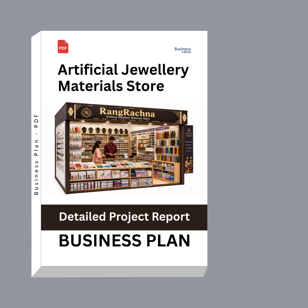 Artificial Jewellery Materials Store Detailed Project Report – DPR Business Plan