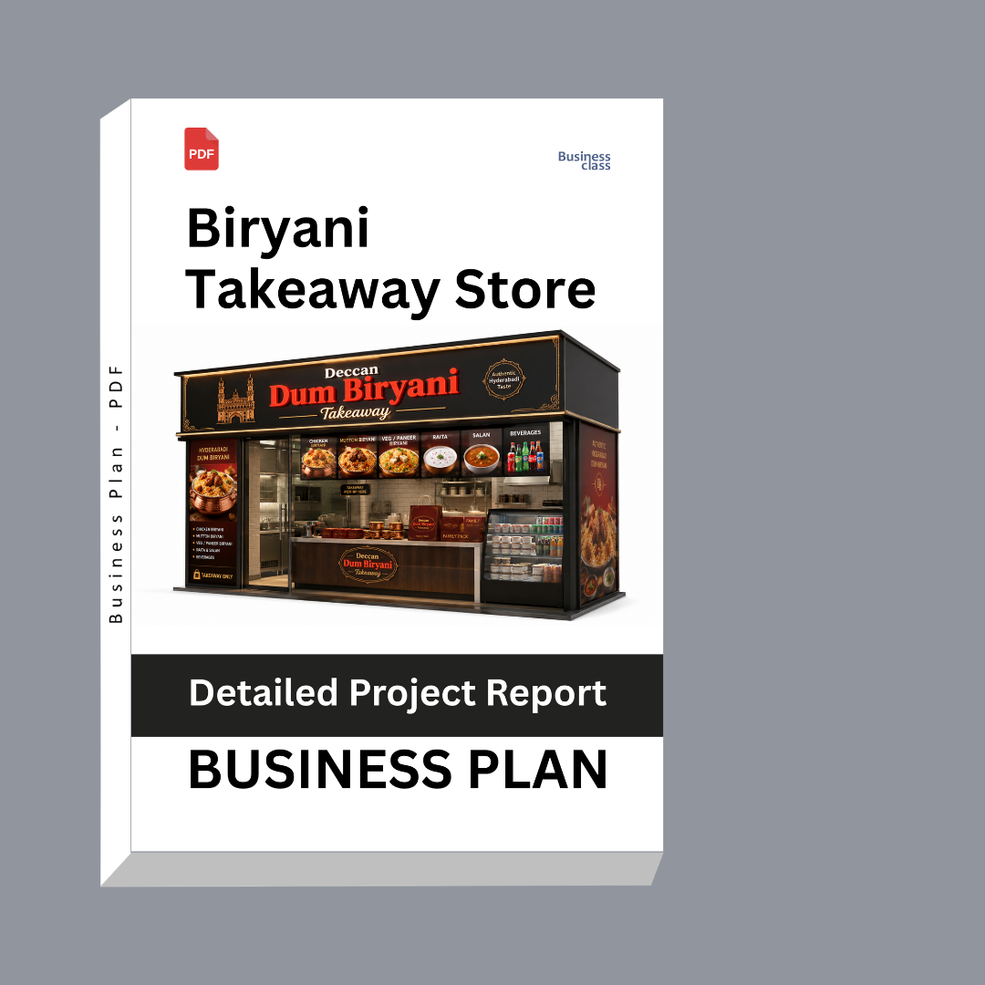 Biryani Takeaway Store Detailed Project Report – DPR & Business Plan