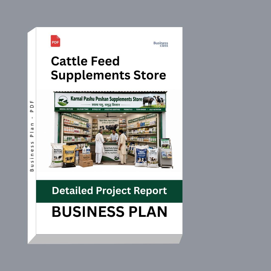 Cattle Feed Supplements Store Detailed Project Report – DPR Business Plan