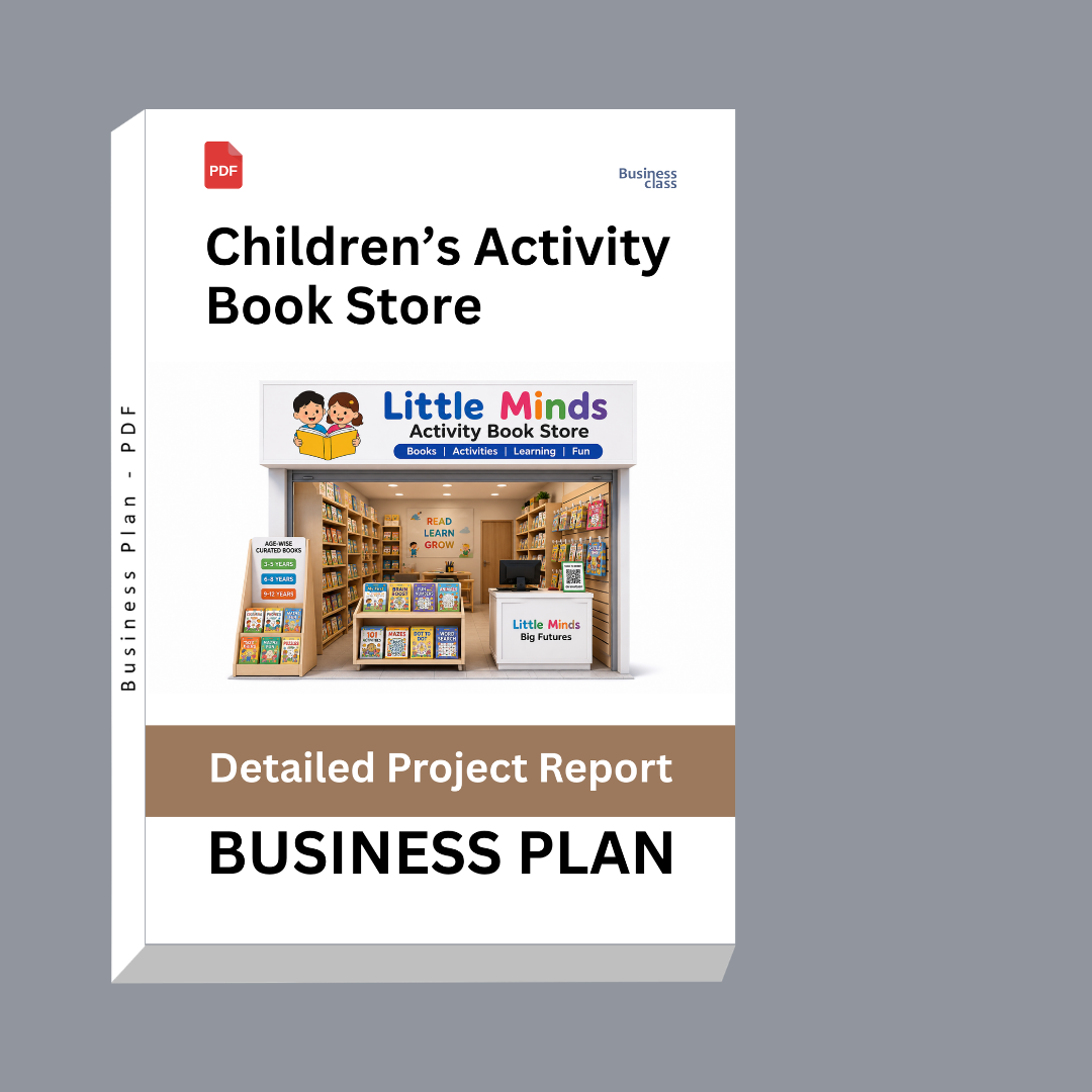 Children’s Activity Book Store Detailed Project Report – DPR Business Plan