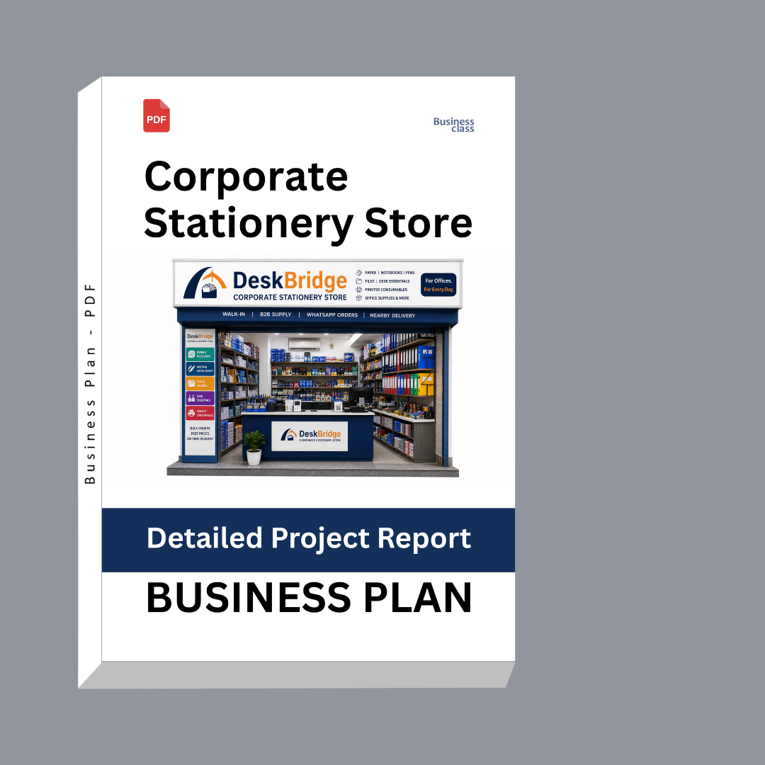 Corporate Stationery Store Detailed Project Report – DPR Business Plan