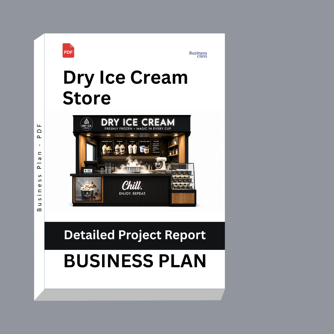 Dry Ice Cream Store Detailed Project Report – DPR & Business Plan