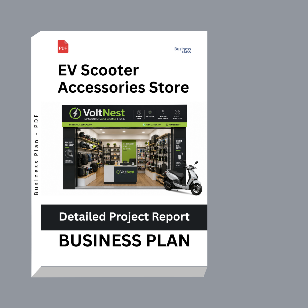 EV Scooter Accessories Store Business Plan Detailed Project Report – DPR
