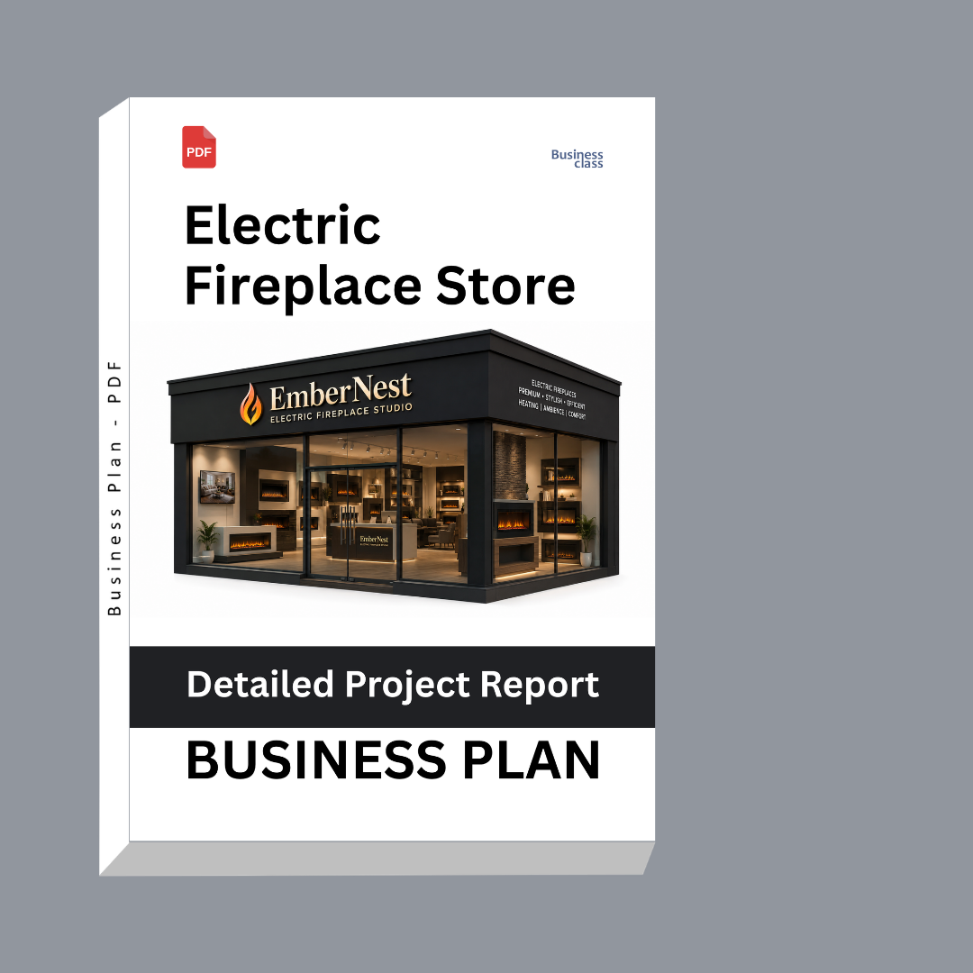 Electric Fireplace Store Detailed Project Report – DPR & Business Plan