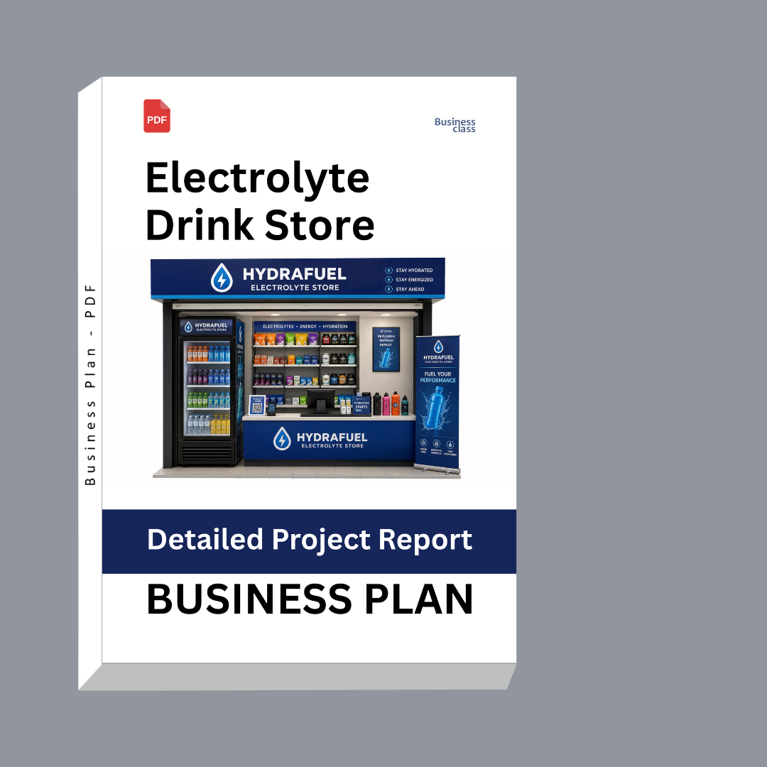 Electrolyte Drink Store Detailed Project Report – DPR & Business Plan