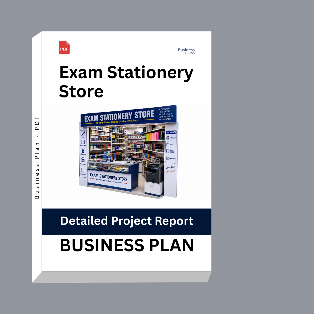 Exam Stationery Store Detailed Project Report – DPR & Business Plan