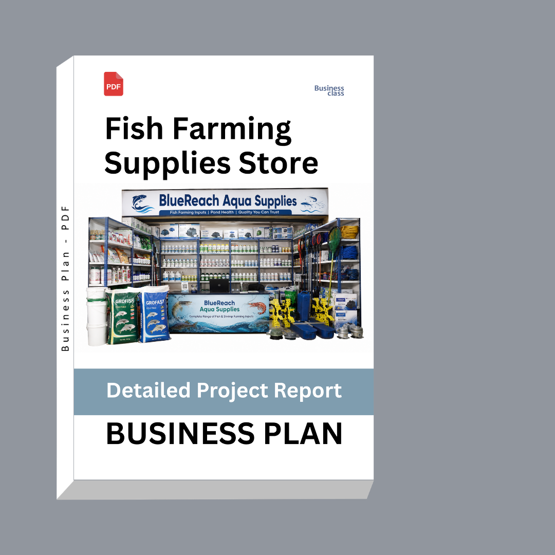 Fish Farming Supplies Store Detailed Project Report – DPR & Business Plan