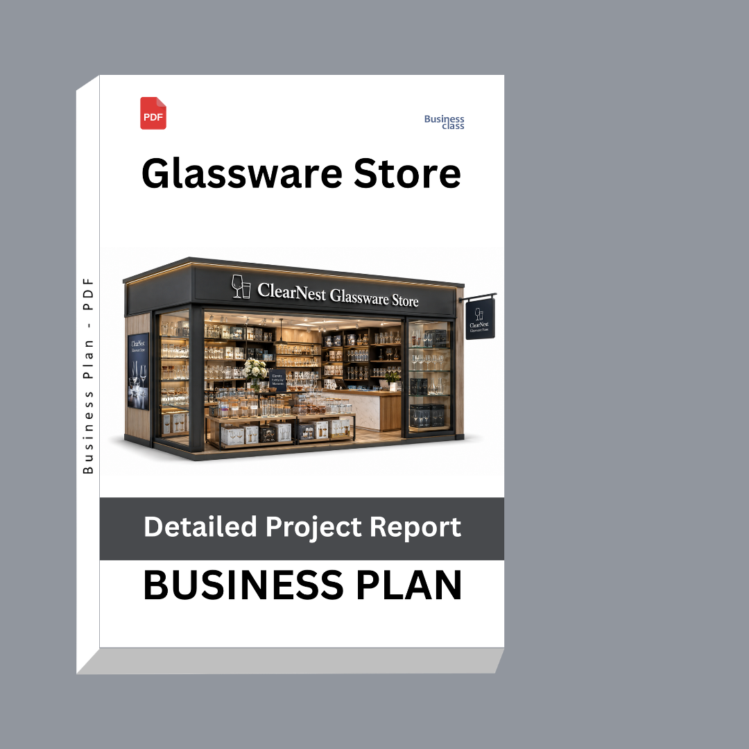 Glassware Store Detailed Project Report – DPR & Business Plan