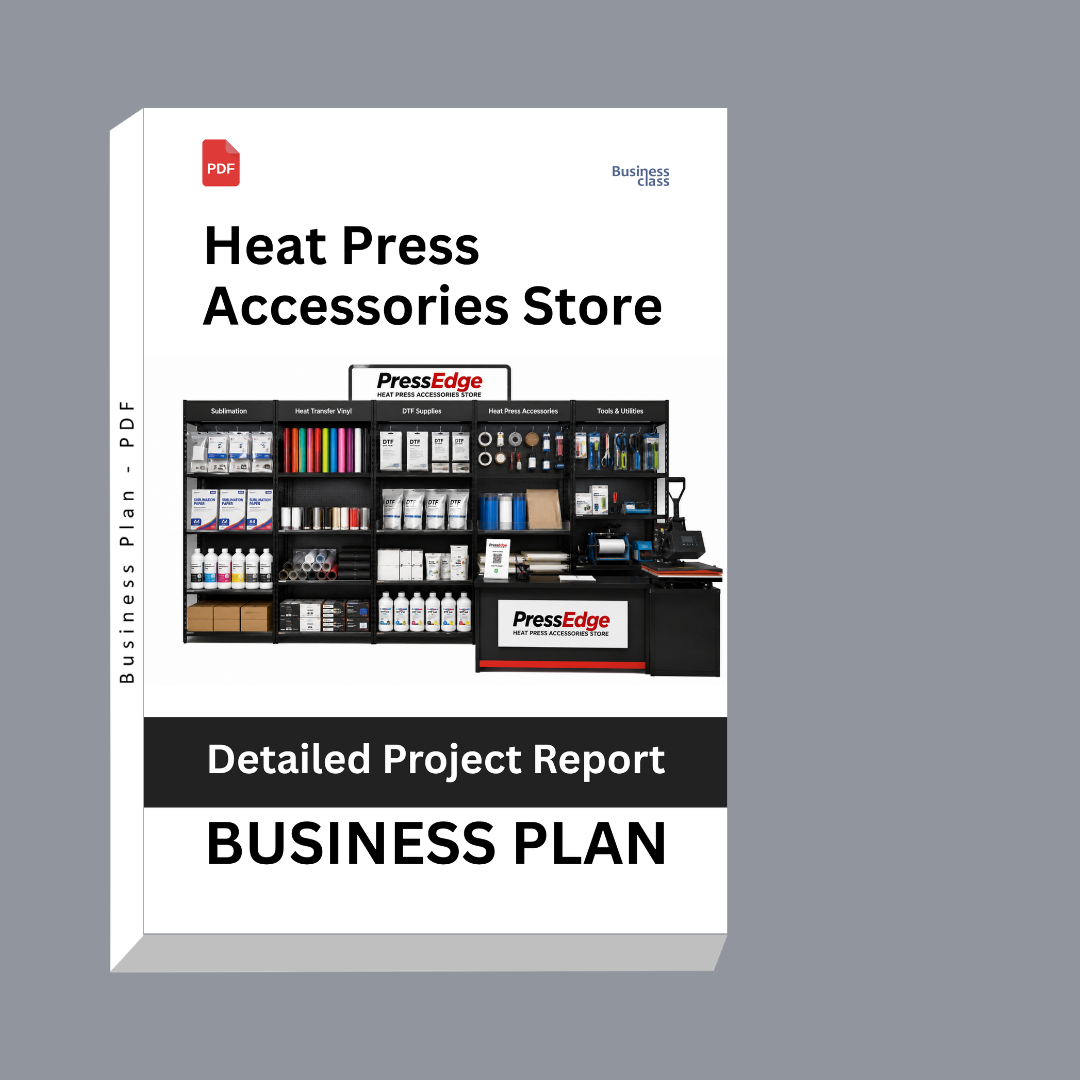 Heat Press Accessories Store Detailed Project Report – DPR & Business Plan