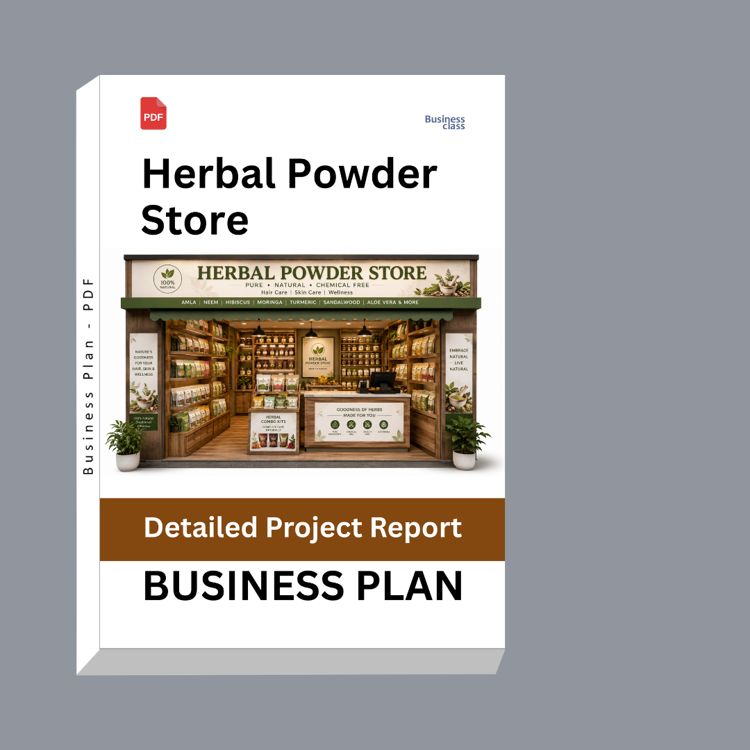 Herbal Powder Store Detailed Project Report – DPR & Business Plan