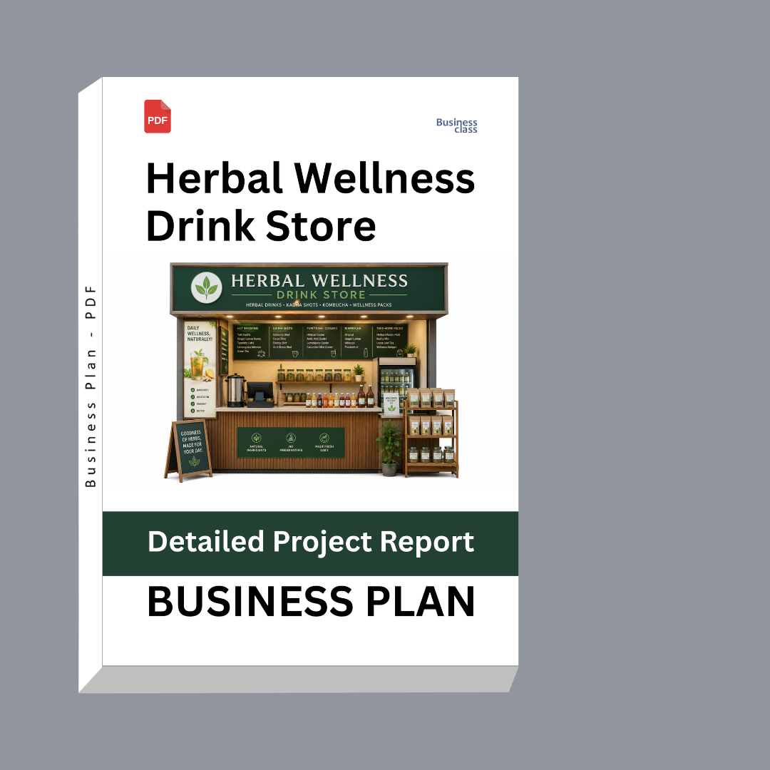 Herbal Wellness Drink Store Detailed Project Report – DPR Business Plan