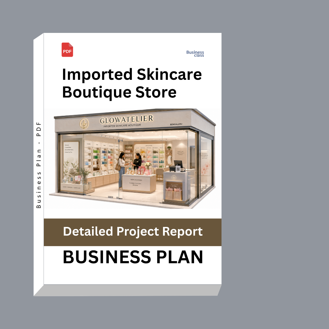 Imported Skincare Boutique Store Detailed Project Report – DPR Business Plan