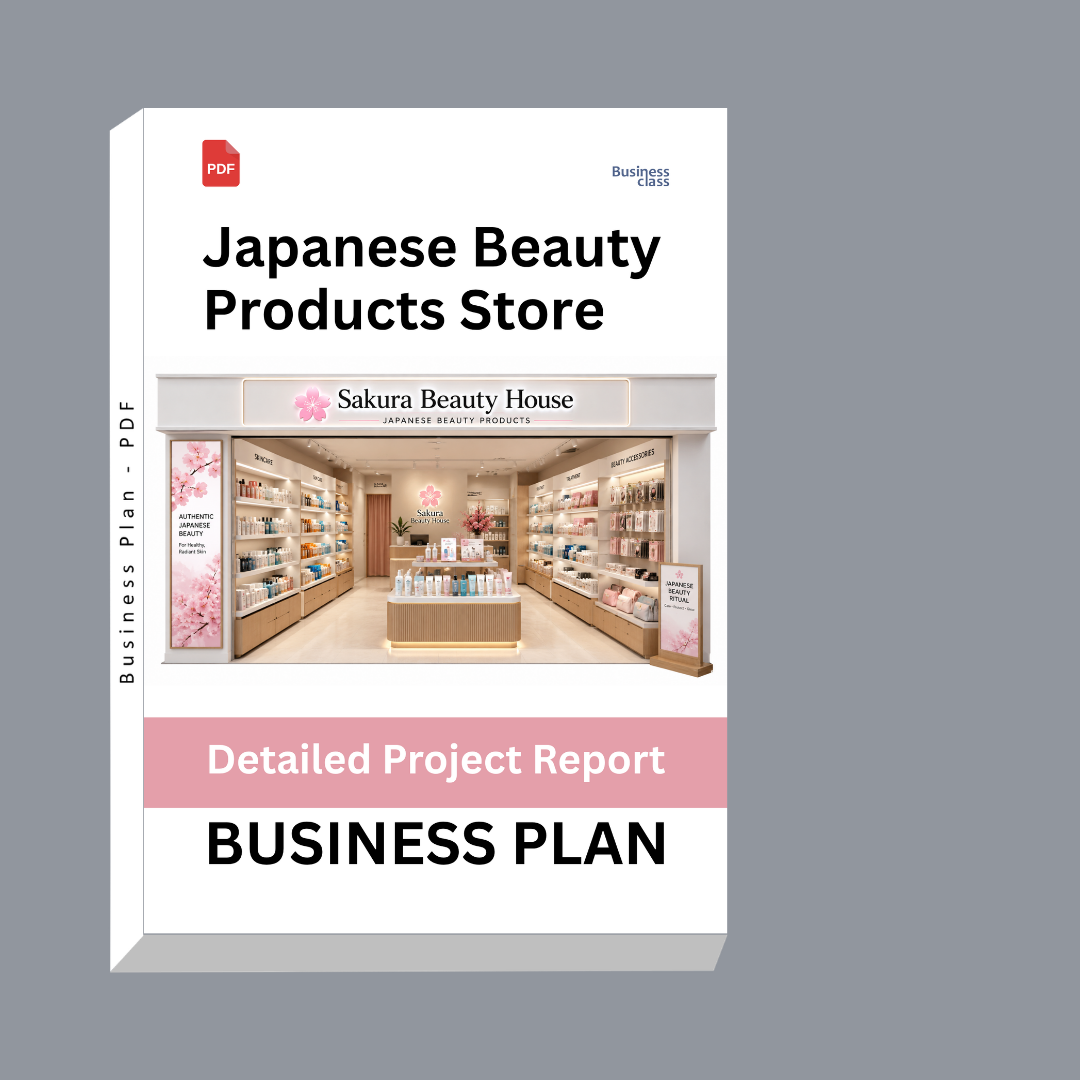 Japanese Beauty Products Store – Detailed Project Report – DPR & Business Plan