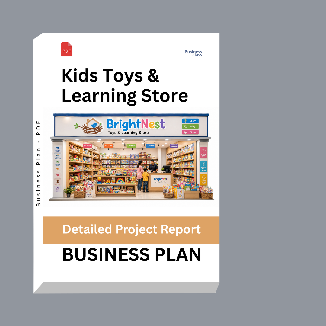 Kids Toys & Learning Store Detailed Project Report – DPR Business Plan