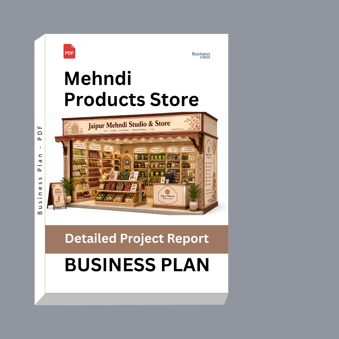 Mehndi Products Store Detailed Project Report – DPR & Business Plan