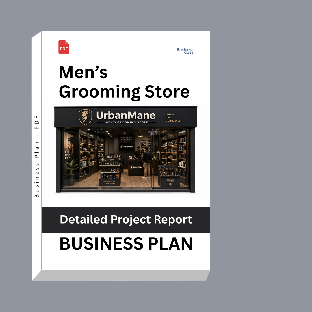 Men’s Grooming Store Detailed Project Report – DPR & Business Plan