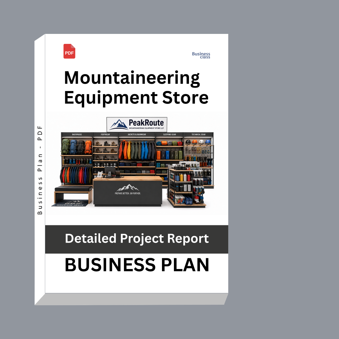 Mountaineering Equipment Store Detailed Project Report – DPR Business Plan