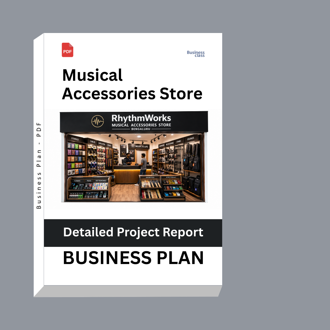 Musical Accessories Store Detailed Project Report – DPR Business Plan