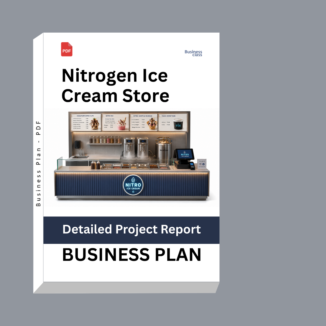 Nitrogen Ice Cream Store Detailed Project Report – DPR & Business Plan