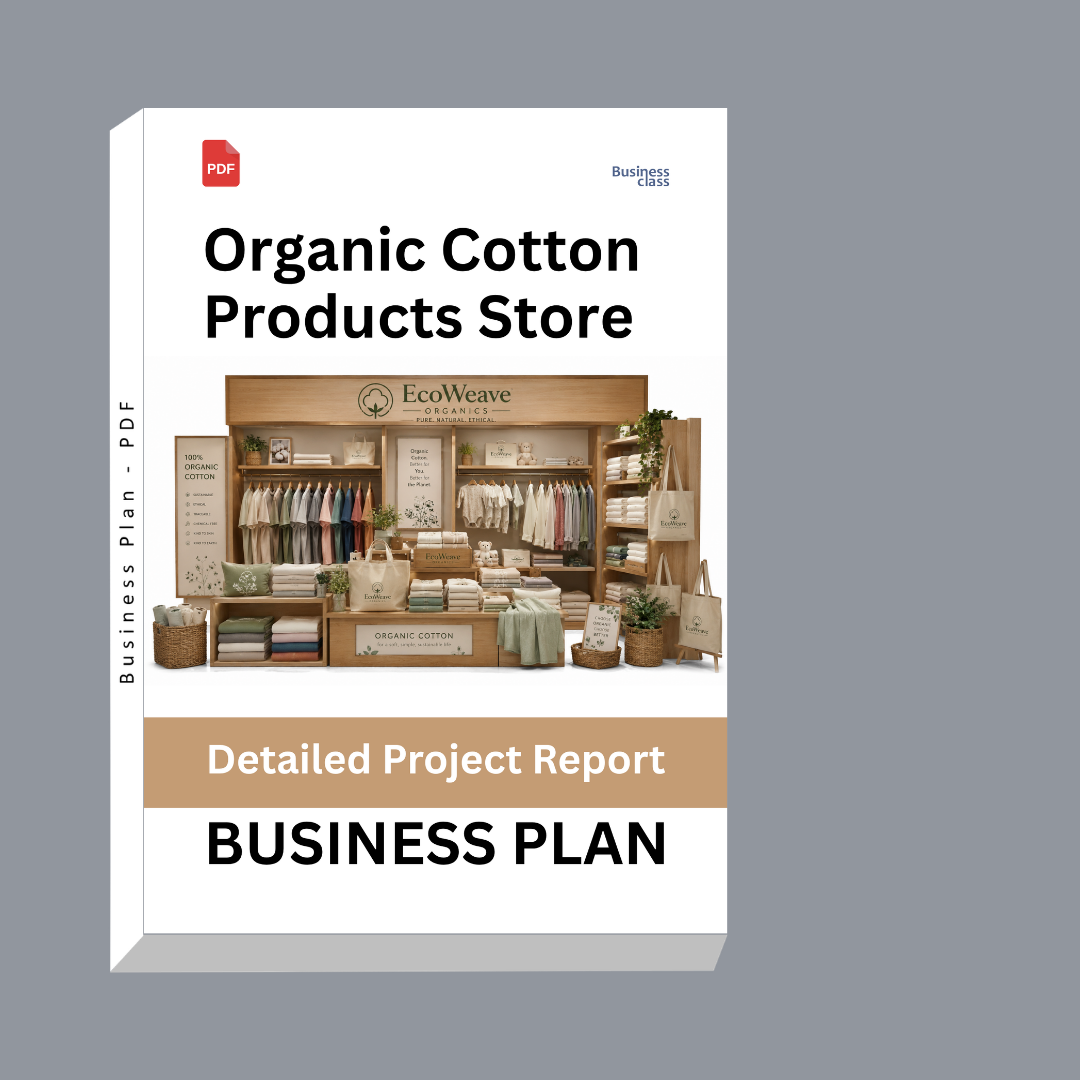 Organic Cotton Products Store Detailed Project Report – DPR Business Plan
