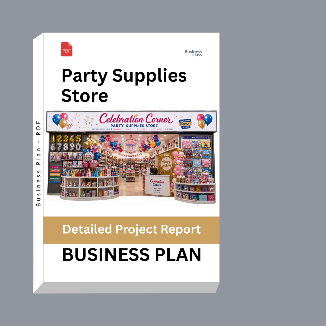 Party Supplies Store Business Plan – Detailed Project Report – DPR