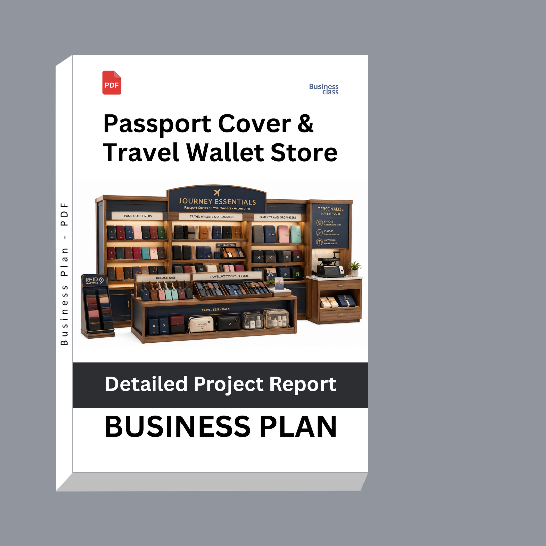 Passport Cover & Travel Wallet Store – Detailed Project Report – DPR & Business Plan