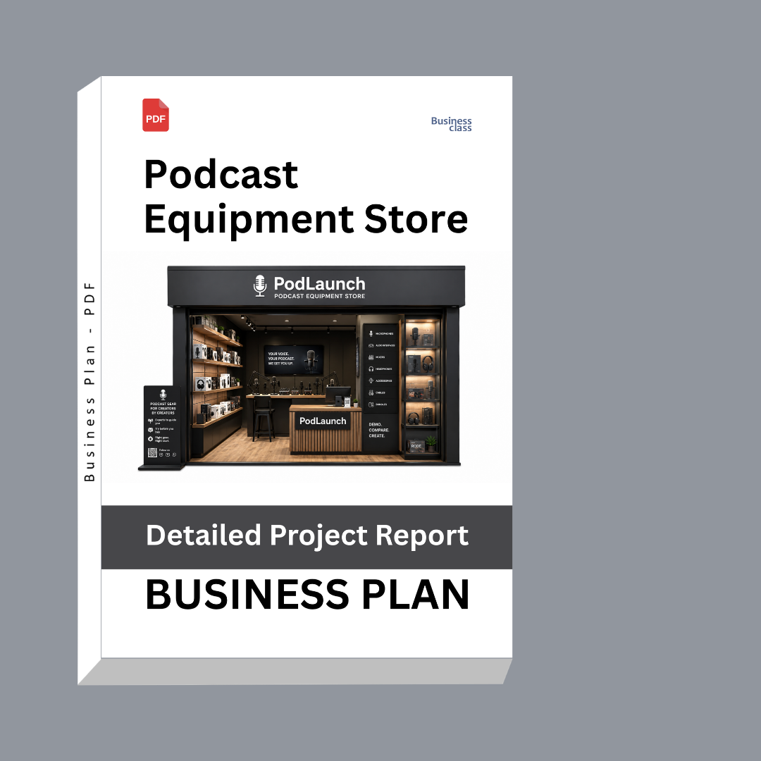 Podcast Equipment Store Detailed Project Report – DPR & Business Plan