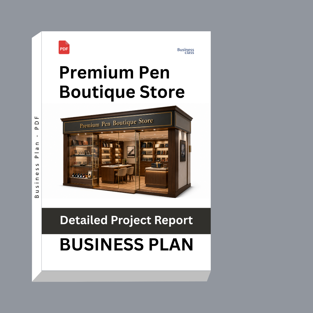 Premium Pen Boutique Store Detailed Project Report – DPR Business Plan