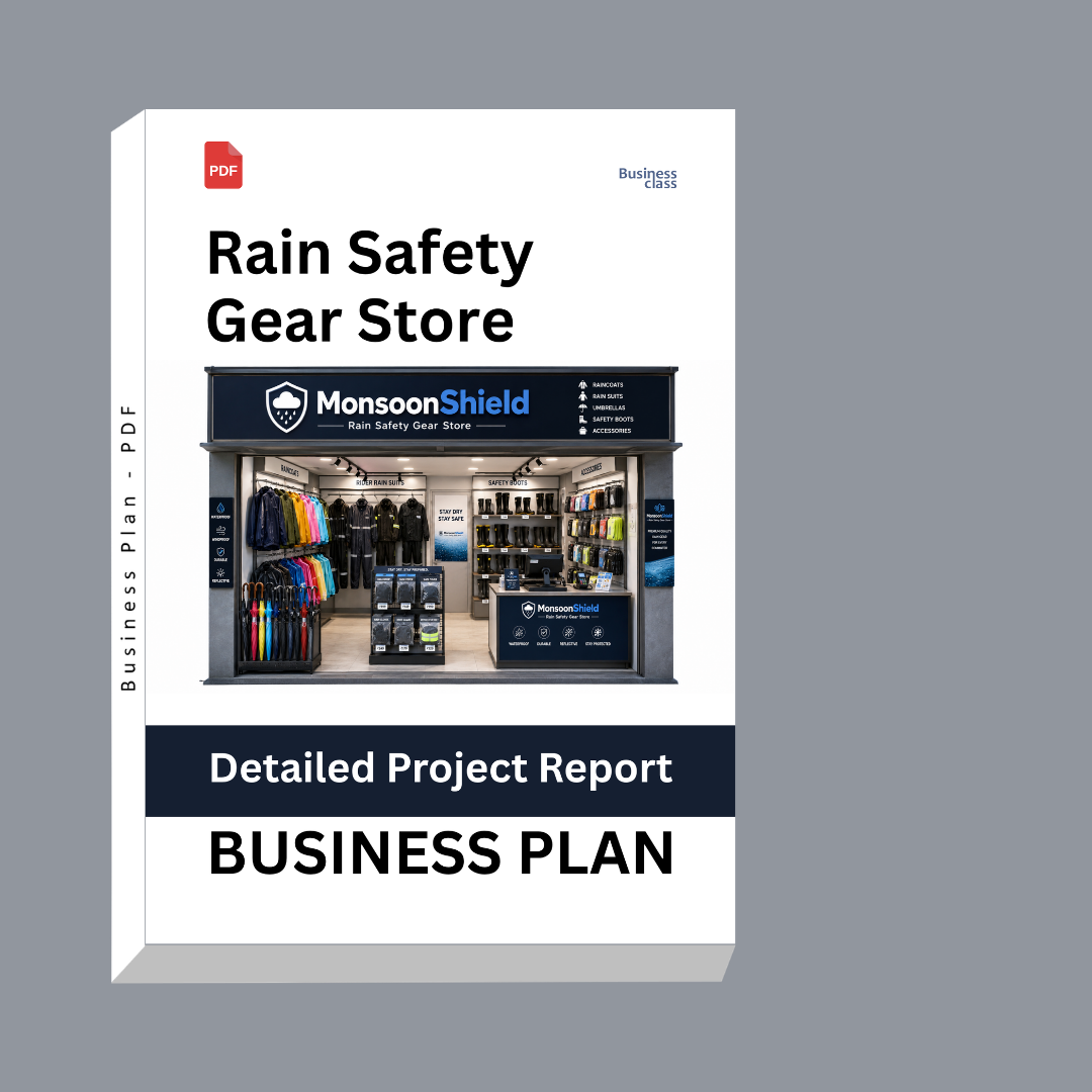 Rain Safety Gear Store Detailed Project Report – DPR & Business Plan