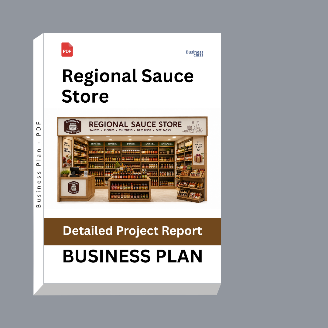 Regional Sauce Store Detailed Project Report – DPR & Business Plan