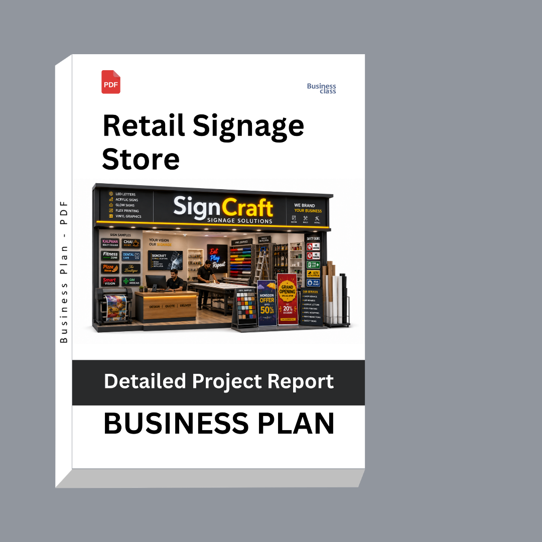 Retail Signage Store Detailed Project Report – DPR & Business Plan