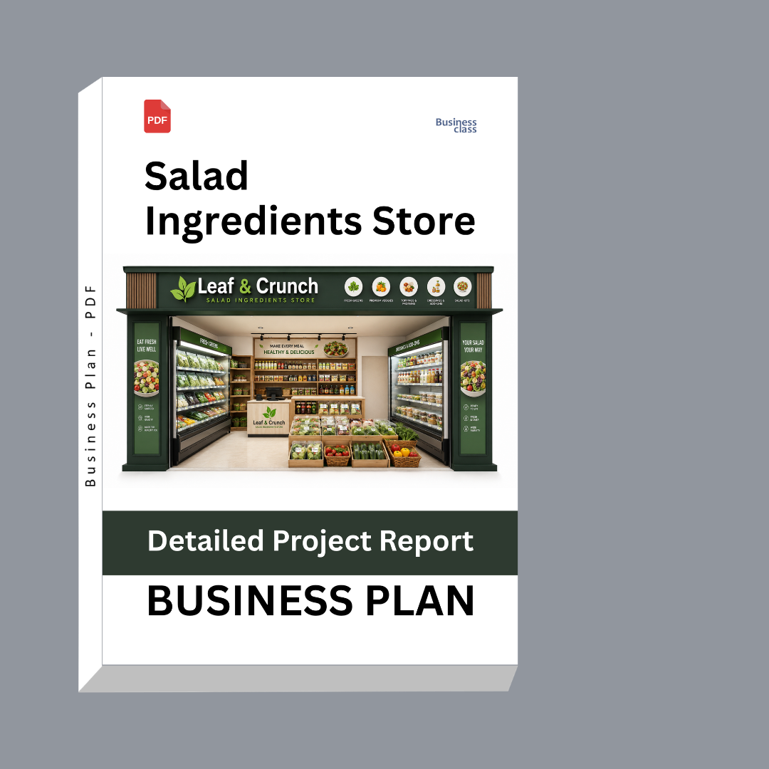 Salad Ingredients Store Detailed Project Report – DPR & Business Plan