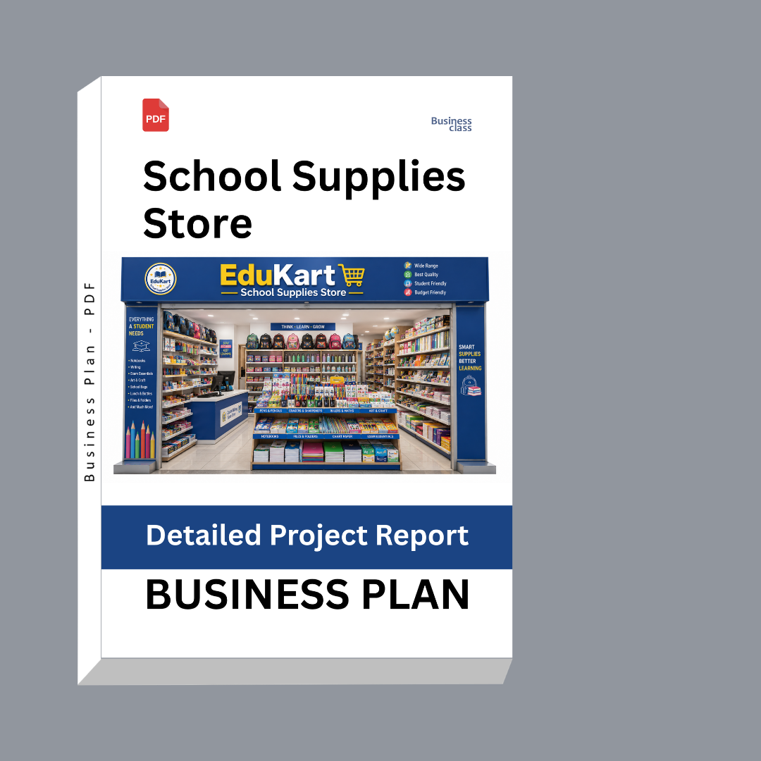 School Supplies Store Business Plan | Detailed Project Report – DPR