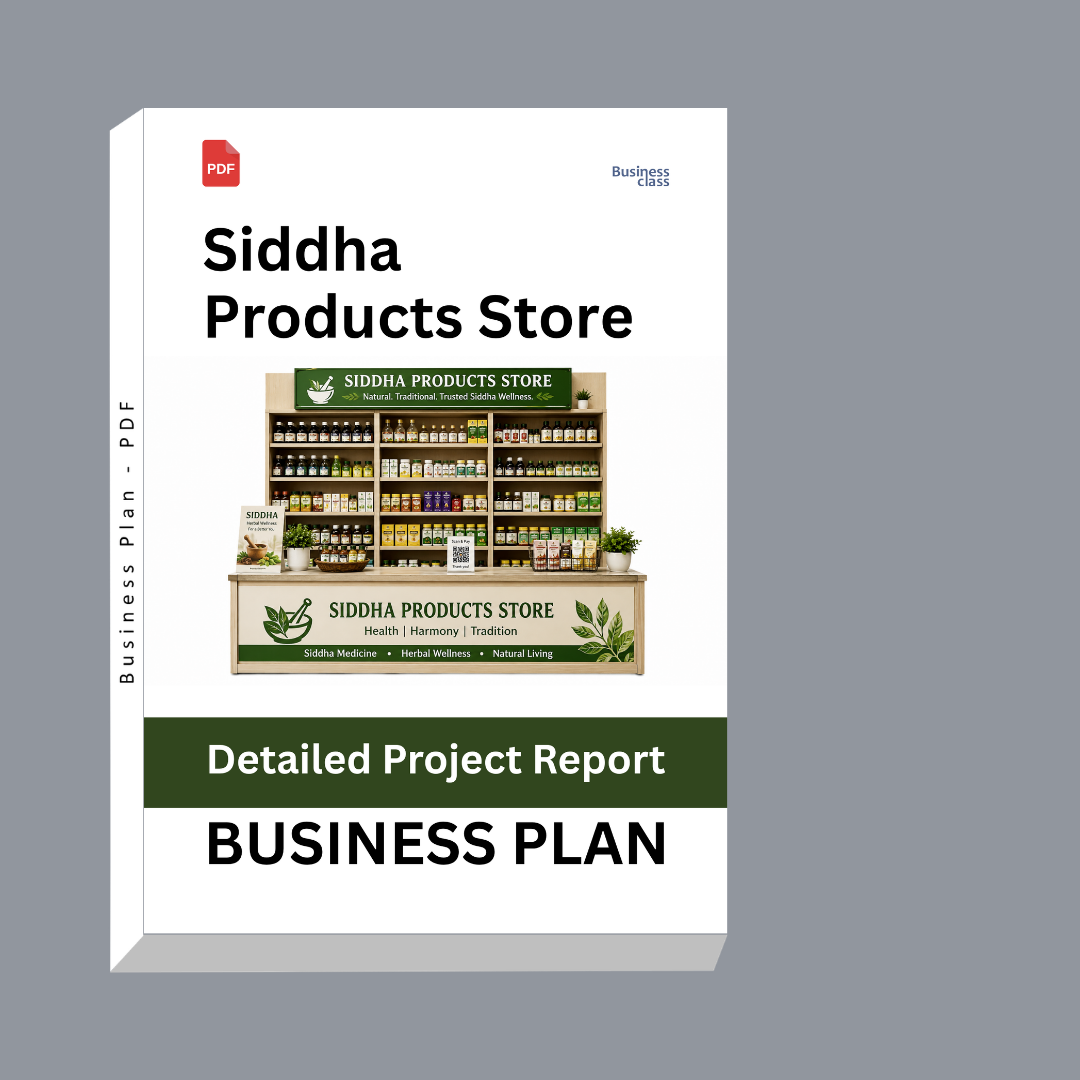 Siddha Products Store Detailed Project Report – DPR & Business Plan
