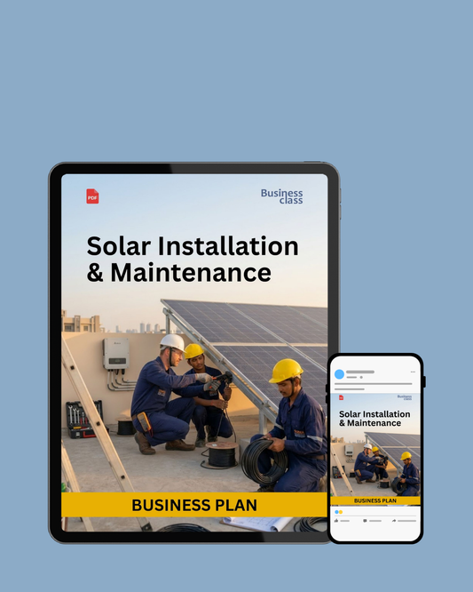 Solar Installation & Maintenance Business Plan Ebook