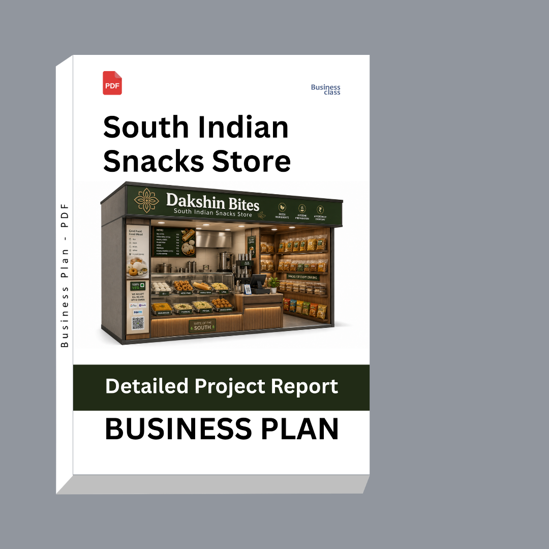 South Indian Snacks Store Detailed Project Report – DPR Business Plan