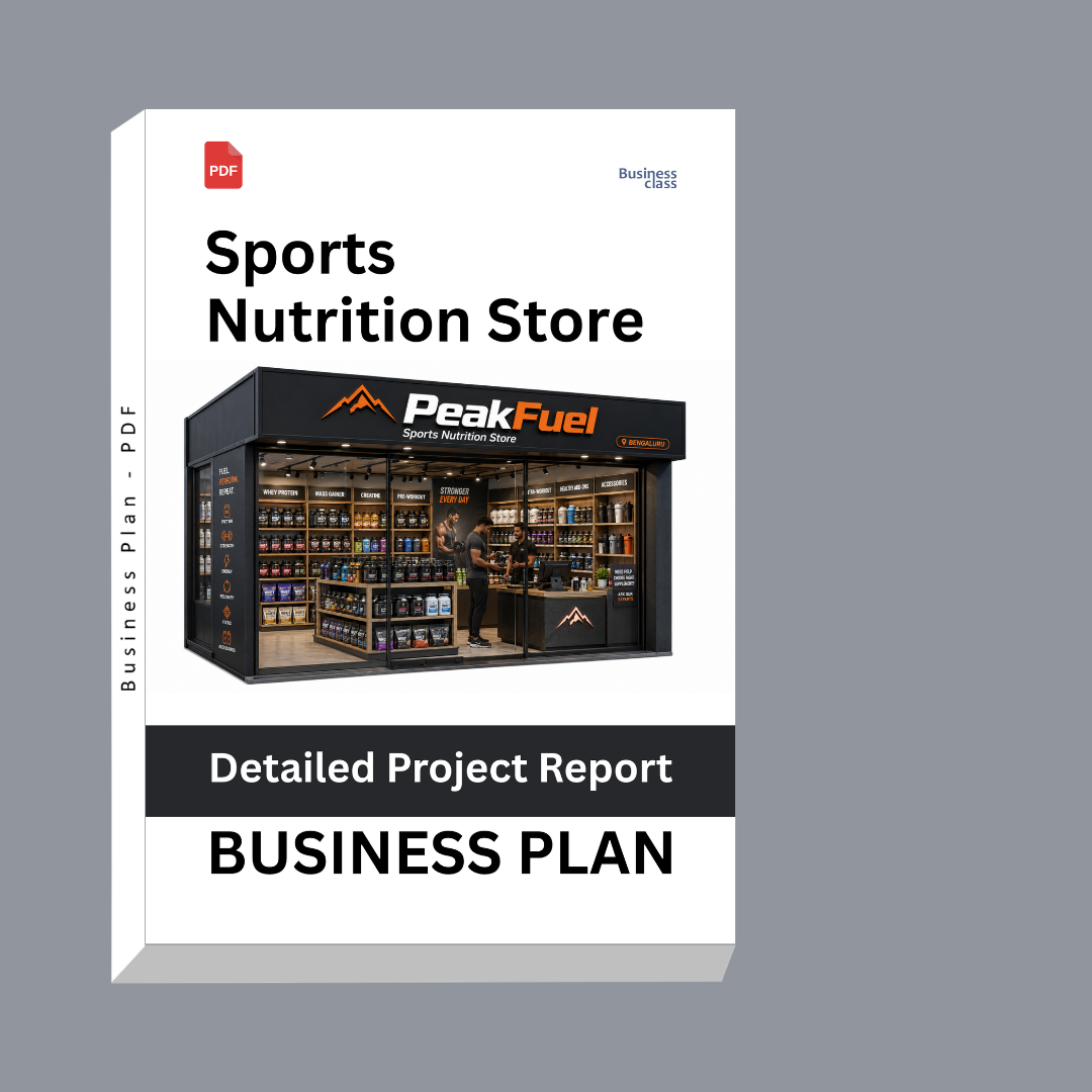 Sports Nutrition Store Detailed Project Report – DPR & Business Plan