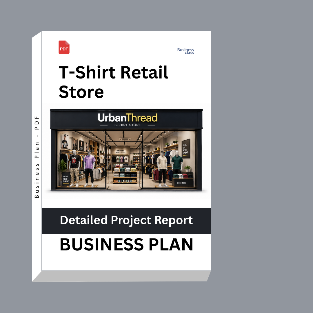 T-Shirt Retail Store Detailed Project Report – DPR & Business Plan