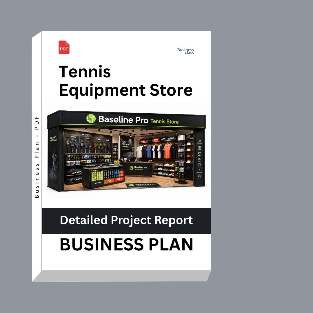 Tennis Equipment Store Detailed Project Report – DPR & Business Plan