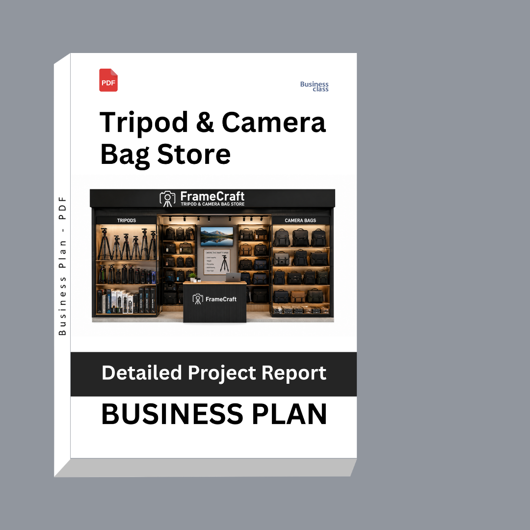 Tripod & Camera Bag Store Detailed Project Report – DPR Business Plan