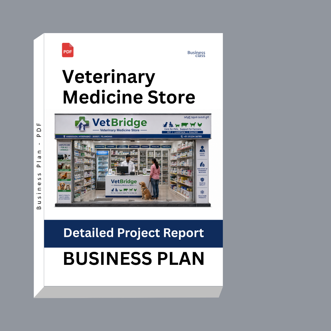 Veterinary Medicine Store Detailed Project Report – DPR Business Plan