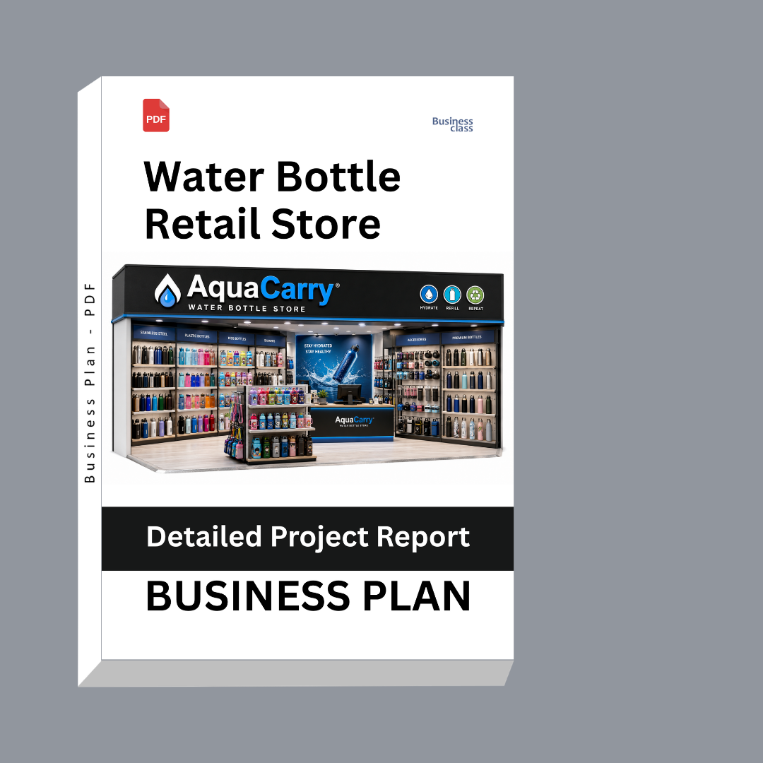 Water Bottle Retail Store Detailed Project Report – DPR & Business Plan