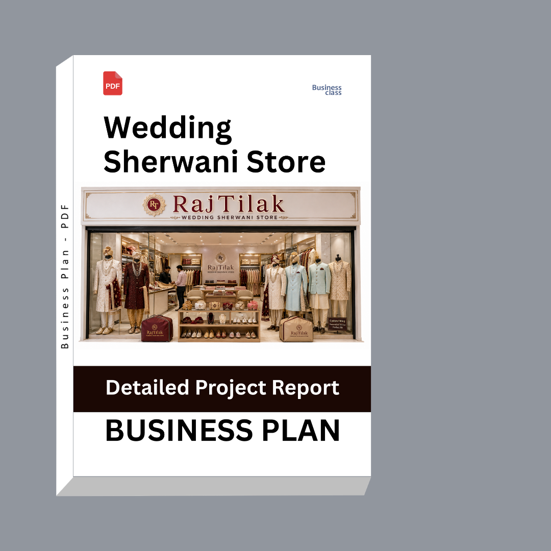 Wedding Sherwani Store Detailed Project Report – DPR & Business Plan