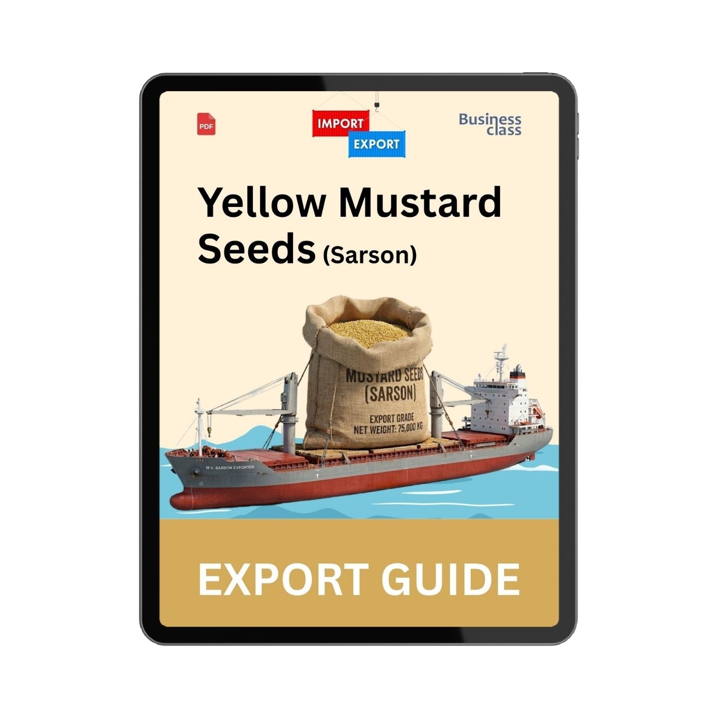 Export Guide for Yellow Mustard Seeds Sarson from India PDF