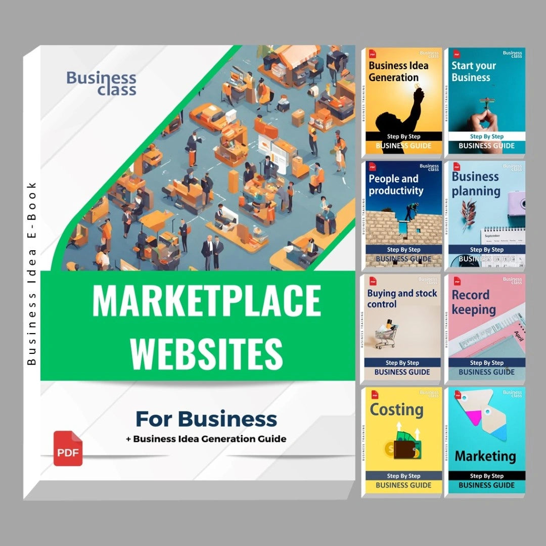 Market Place Websites in India list book with business training guide bundle